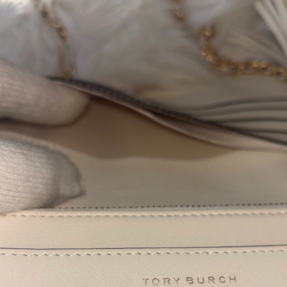 Tory Burch Cream Quilted Crossbody with Multicolor Floral Print - Picture 8 of 11